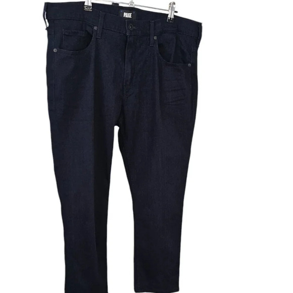 PAIGE Mens Federal Slim Straight Jeans Size 36 Dark Blue Inkwell Stretch Denim - Picture 4 of 9
